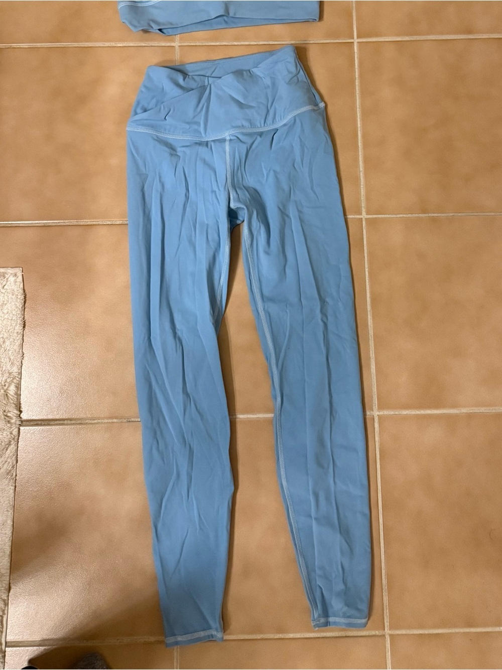 Sincerely Jules Sky Blue High-Rise Leggings - Picture 2 of 3